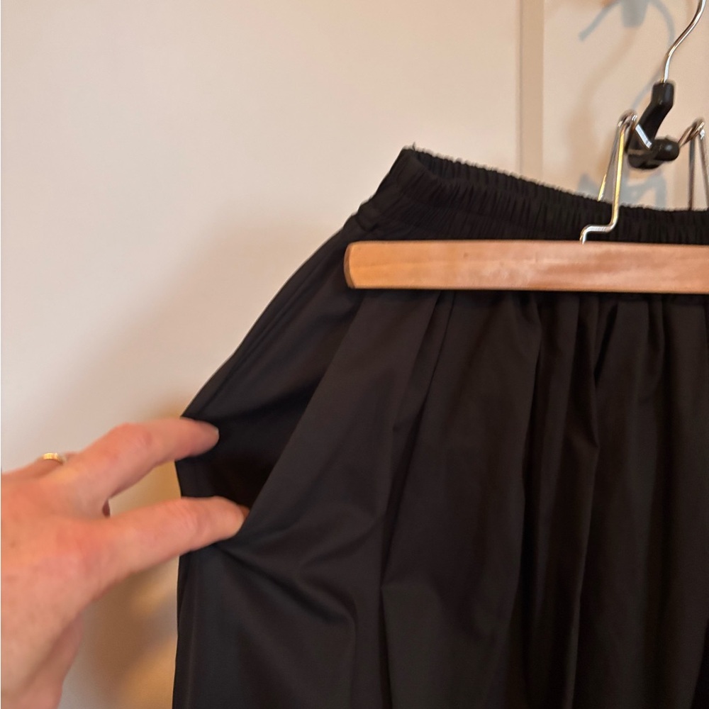 Simons Black Maxi Skirt with pockets